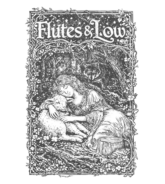 Flutes and Low - Resting Lamb T-Shirt - White